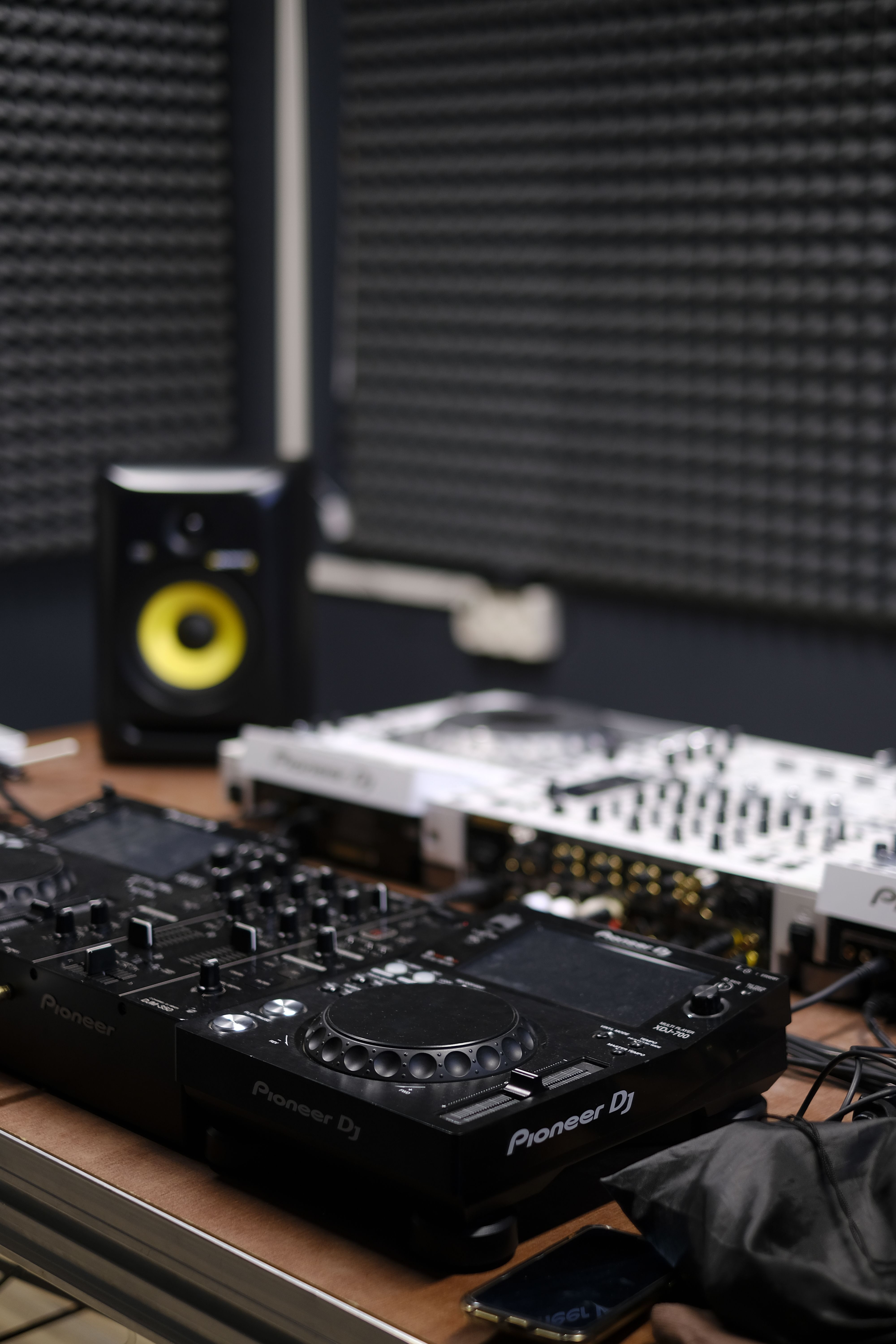 Modern office space with acoustic treatment